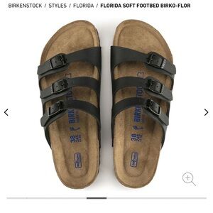 Black Birkenstock Sandals “Florida” size 40 EU